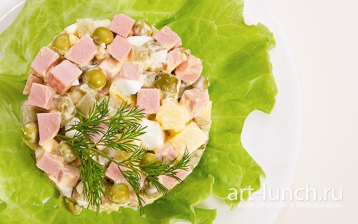 Салат Оливье - пошаговый рецепт с фото Салат Оливье