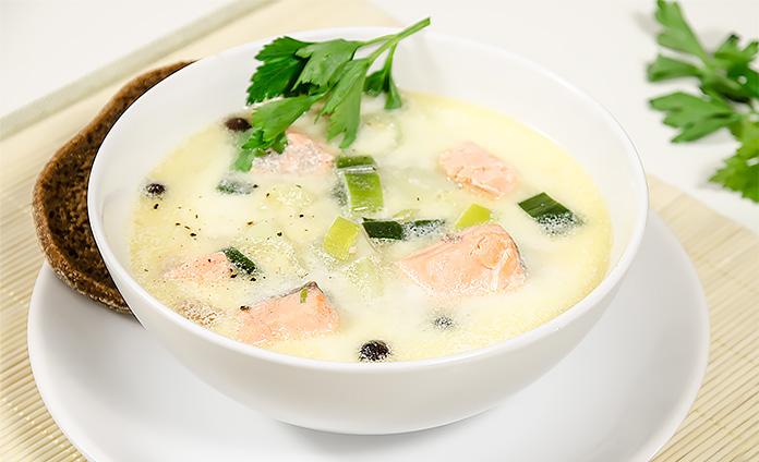 Финский суп с лососем и сливками - пошаговый рецепт с фото - Агро-Альянс | Мир Круп