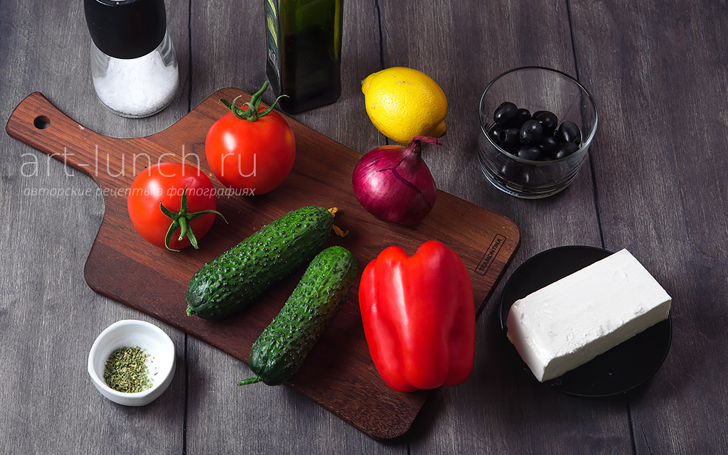 Греческий салат классический - пошаговый рецепт с фото