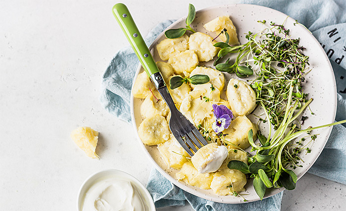 Ленивые вареники с пармезаном