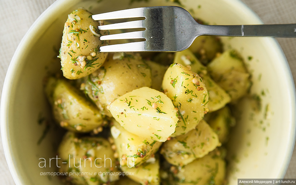 салат из молодого картофеля пошаговый рецепт с фото салат из картофеля