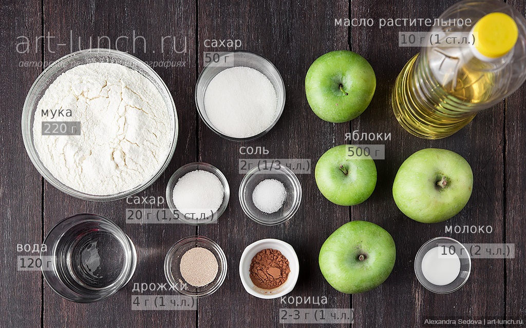 Пирог с яблоками и корицей - пошаговый рецепт с фото