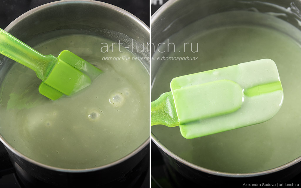 Мятное мороженое с кусочками шоколада - пошаговый рецепт с фото