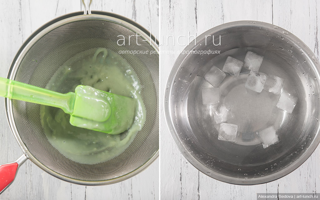 Мятное мороженое с кусочками шоколада - пошаговый рецепт с фото