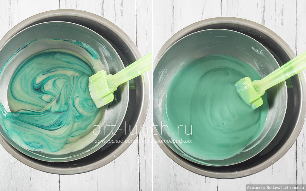 Мятное мороженое с кусочками шоколада - пошаговый рецепт с фото