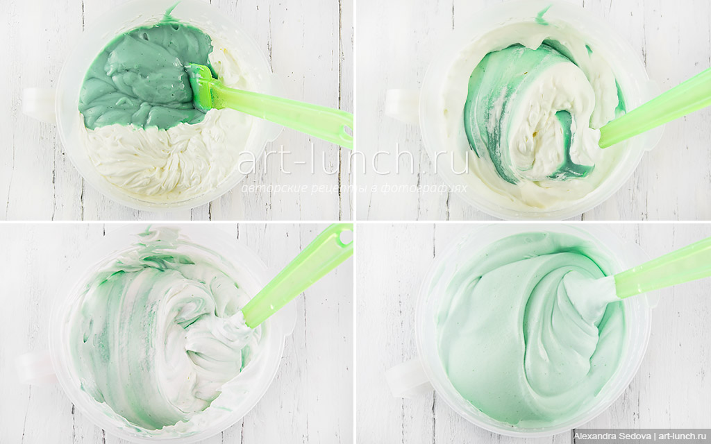 Мятное мороженое с кусочками шоколада - пошаговый рецепт с фото