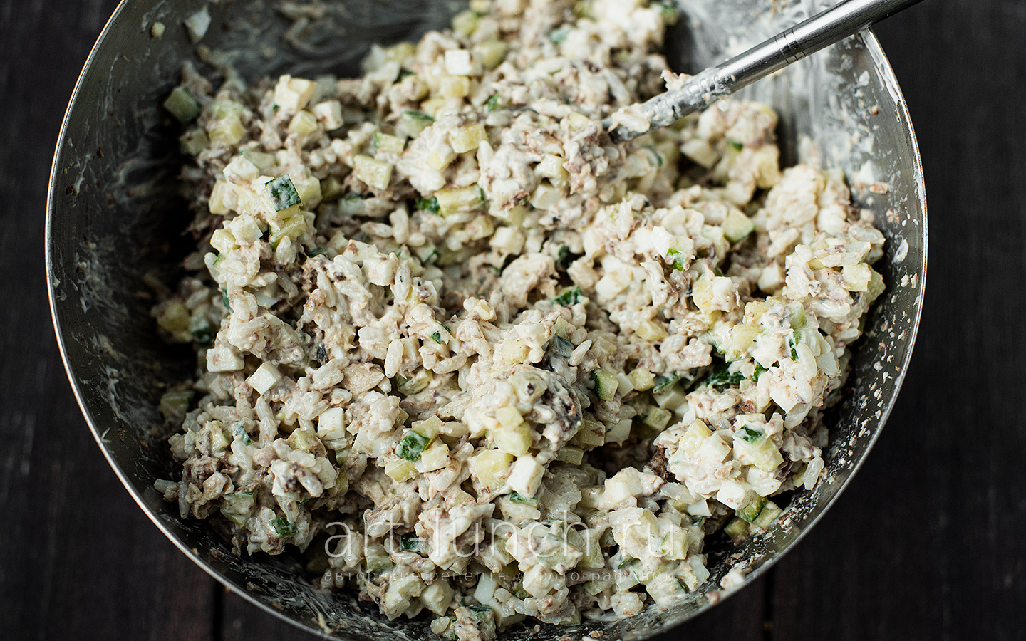 Добавляем майонез