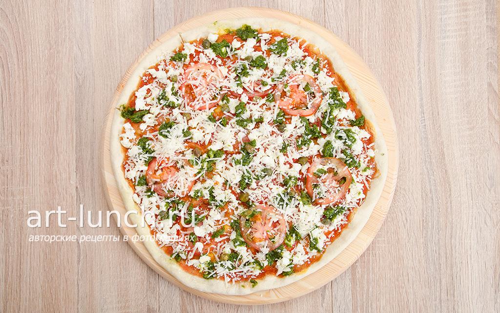 Пицца песто - пошаговый рецепт с фото