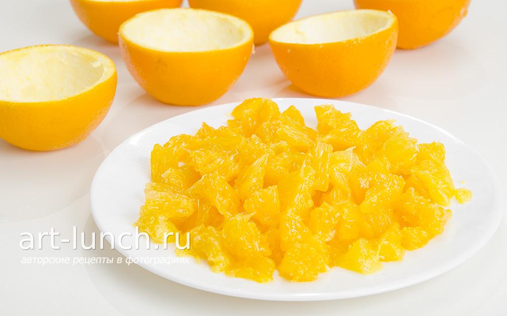 Салат с курицей и апельсином - пошаговый рецепт с фото