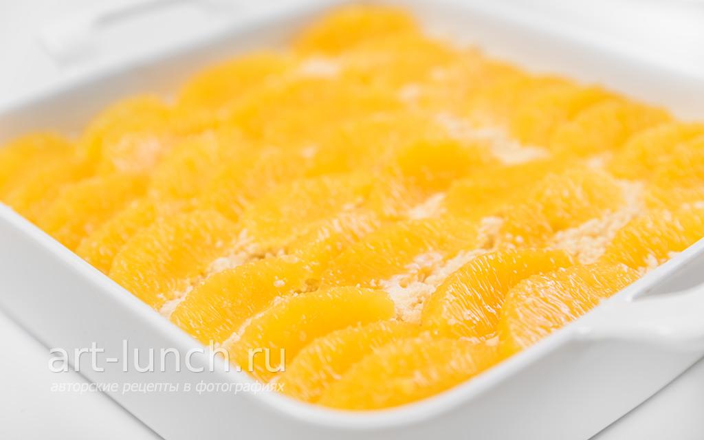 Творожный пирог с апельсинами