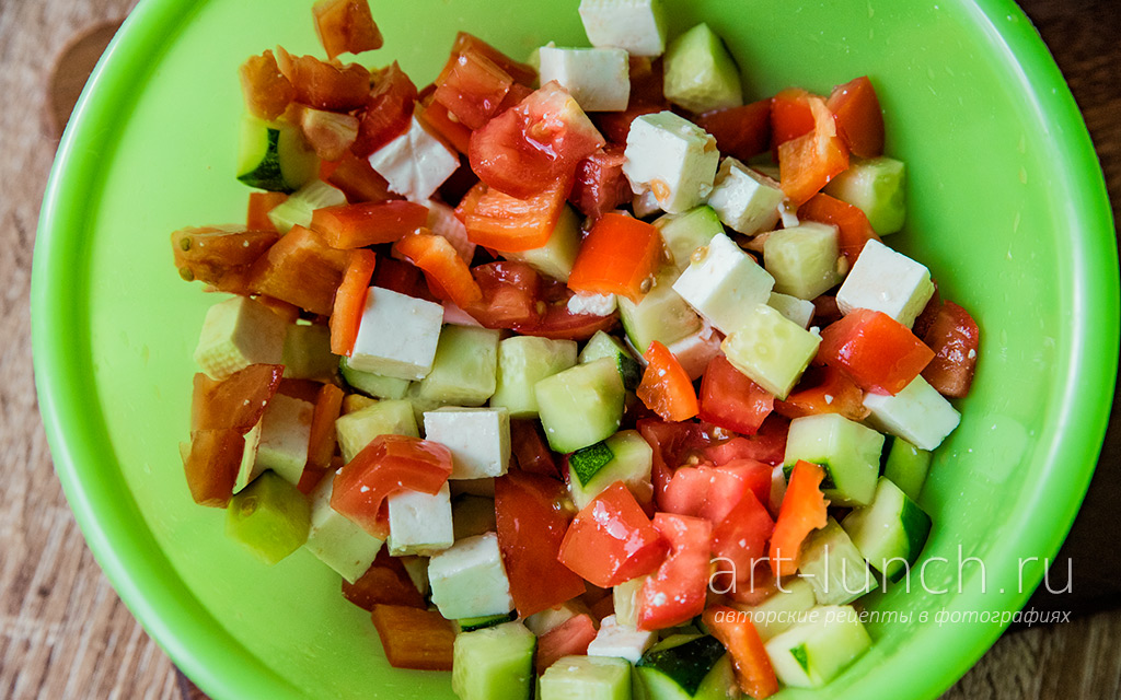 Остренький салат с креветками - пошаговый рецепт с фото