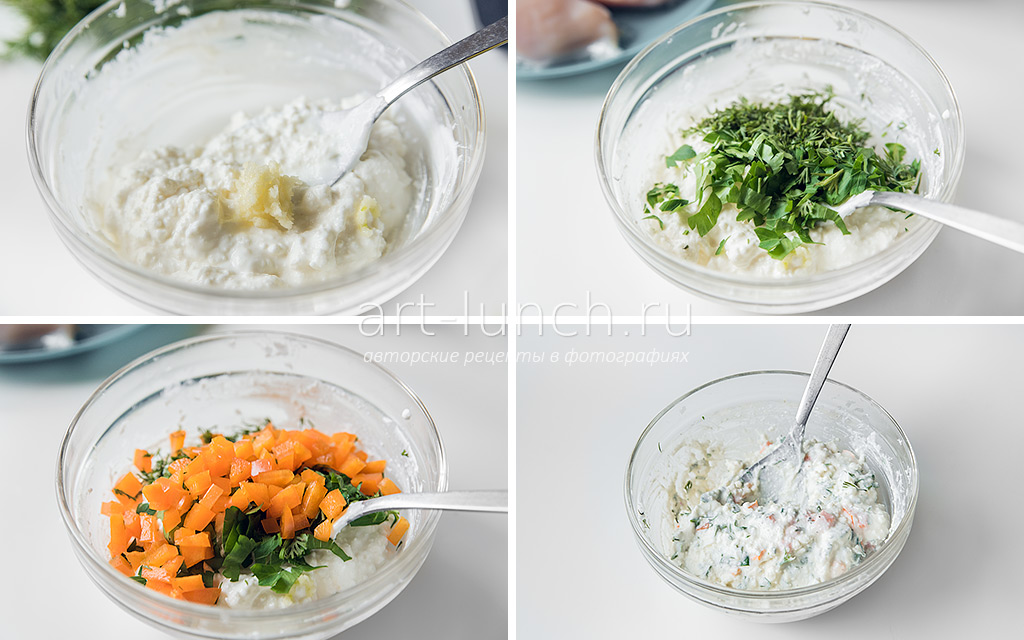 Фото приготовления пикантной курицы в горчичном соусе, шаг 3 родавливаем небольшой зубчик чеснока через чеснокодавку