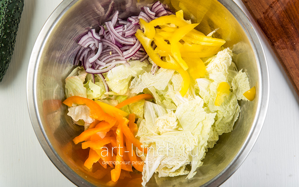Картофельный салат с овощами