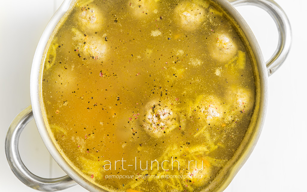 Суп с фрикадельками — пошаговый рецепт с фото
